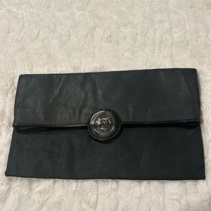 Authentic FENDI VINTAGE Black Clutch Bag